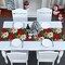 Christmas Poinsettia Table Runner, Xmas Winter Small Burlap Table Runners Seasonal Holiday Burlap Kitchen Dinning